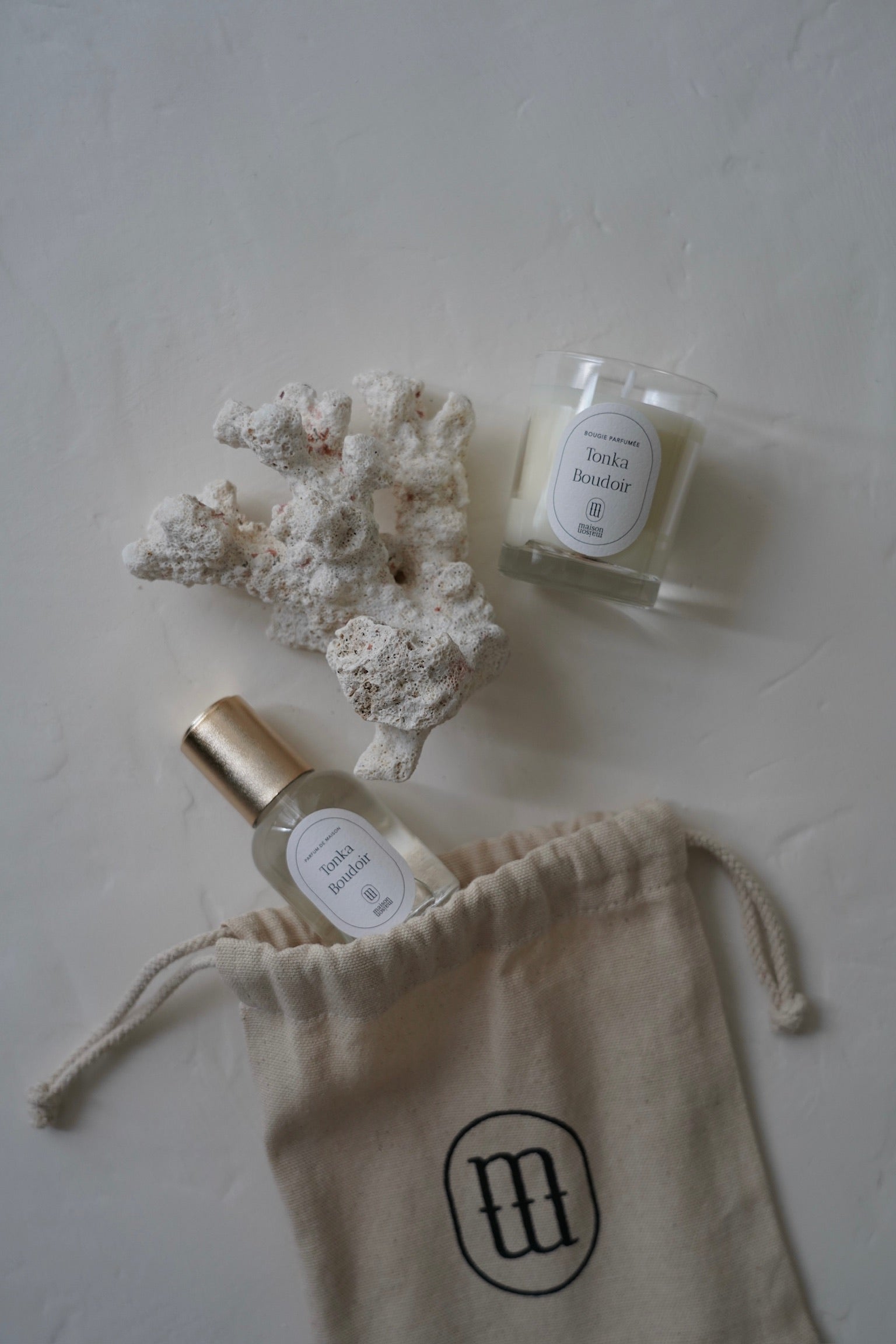 Set Bougie et parfum de maison "Tonka Boudoir"