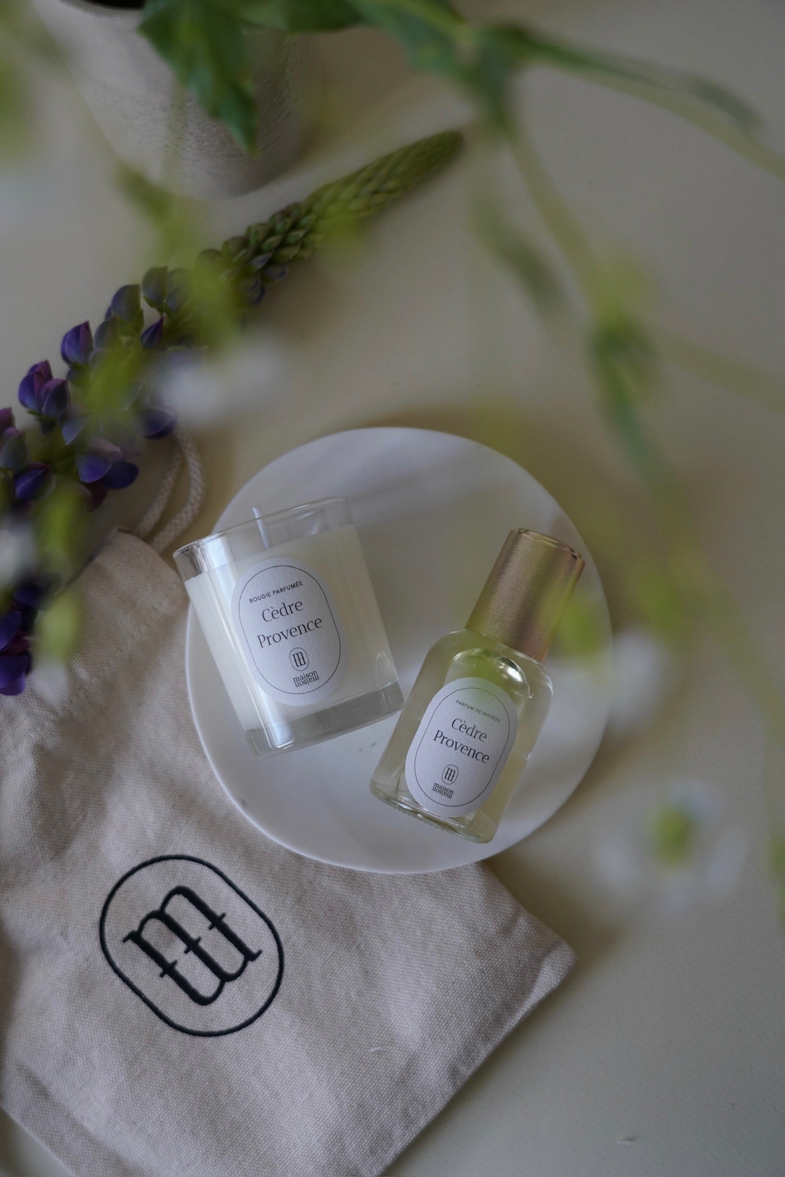 Set Bougie et parfum de maison "Cèdre Provence"