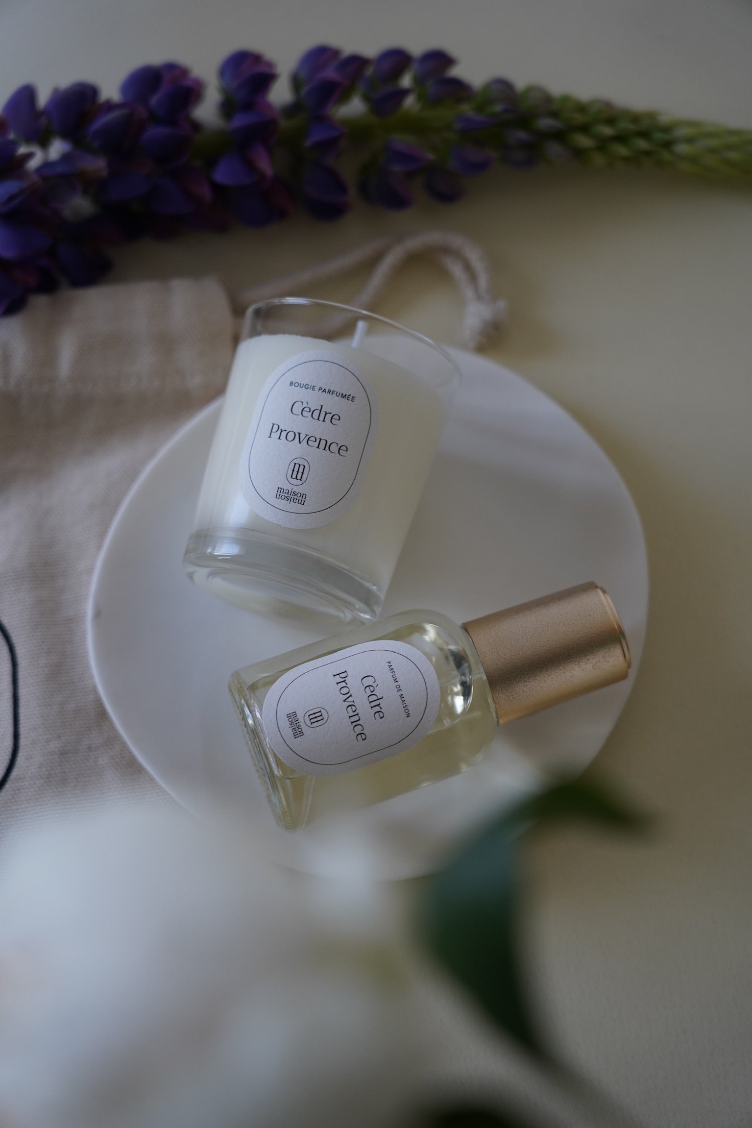 Set Bougie et parfum de maison "Cèdre Provence"