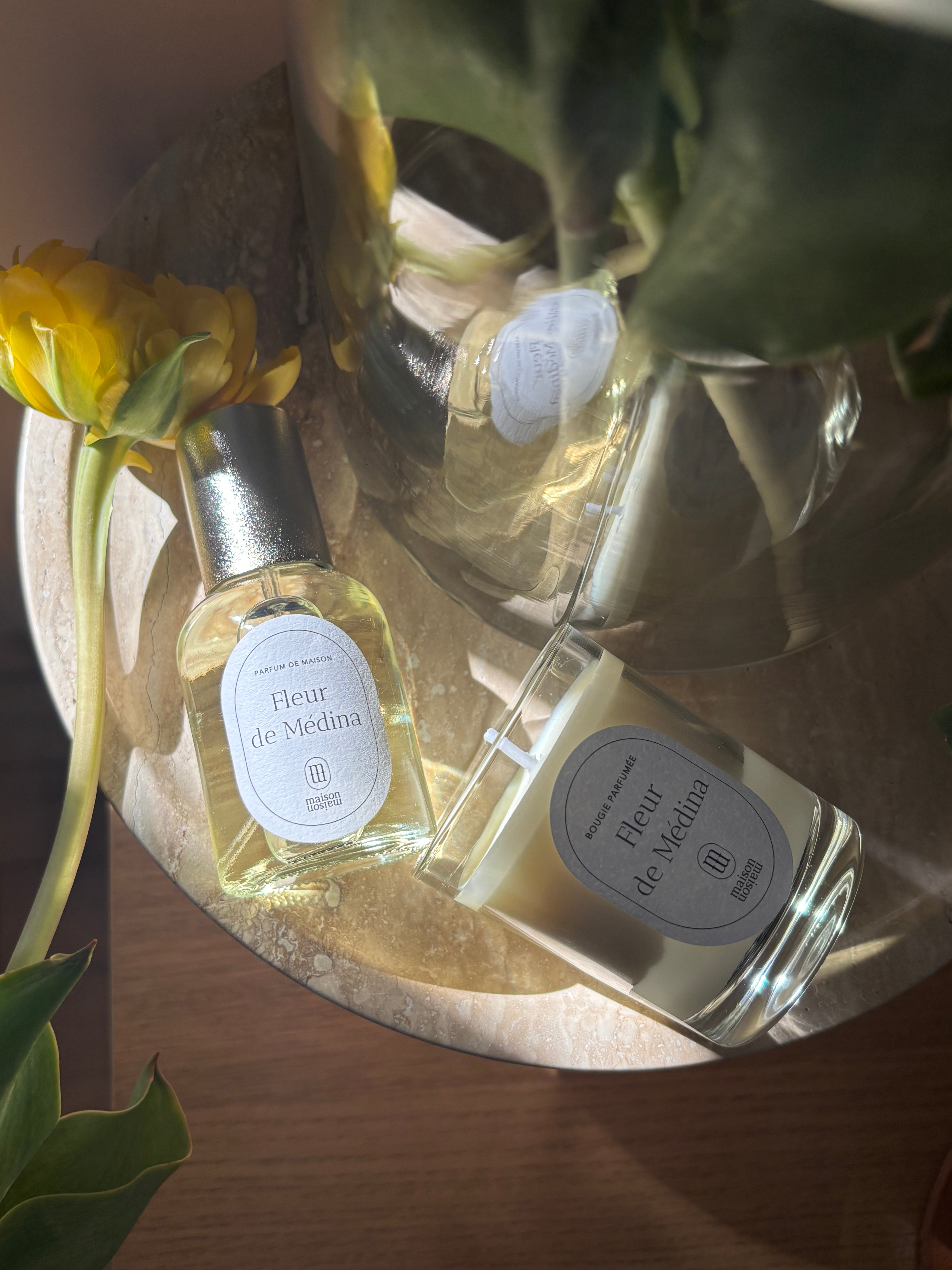 Set Bougie et parfum de maison "Fleur de Medina"