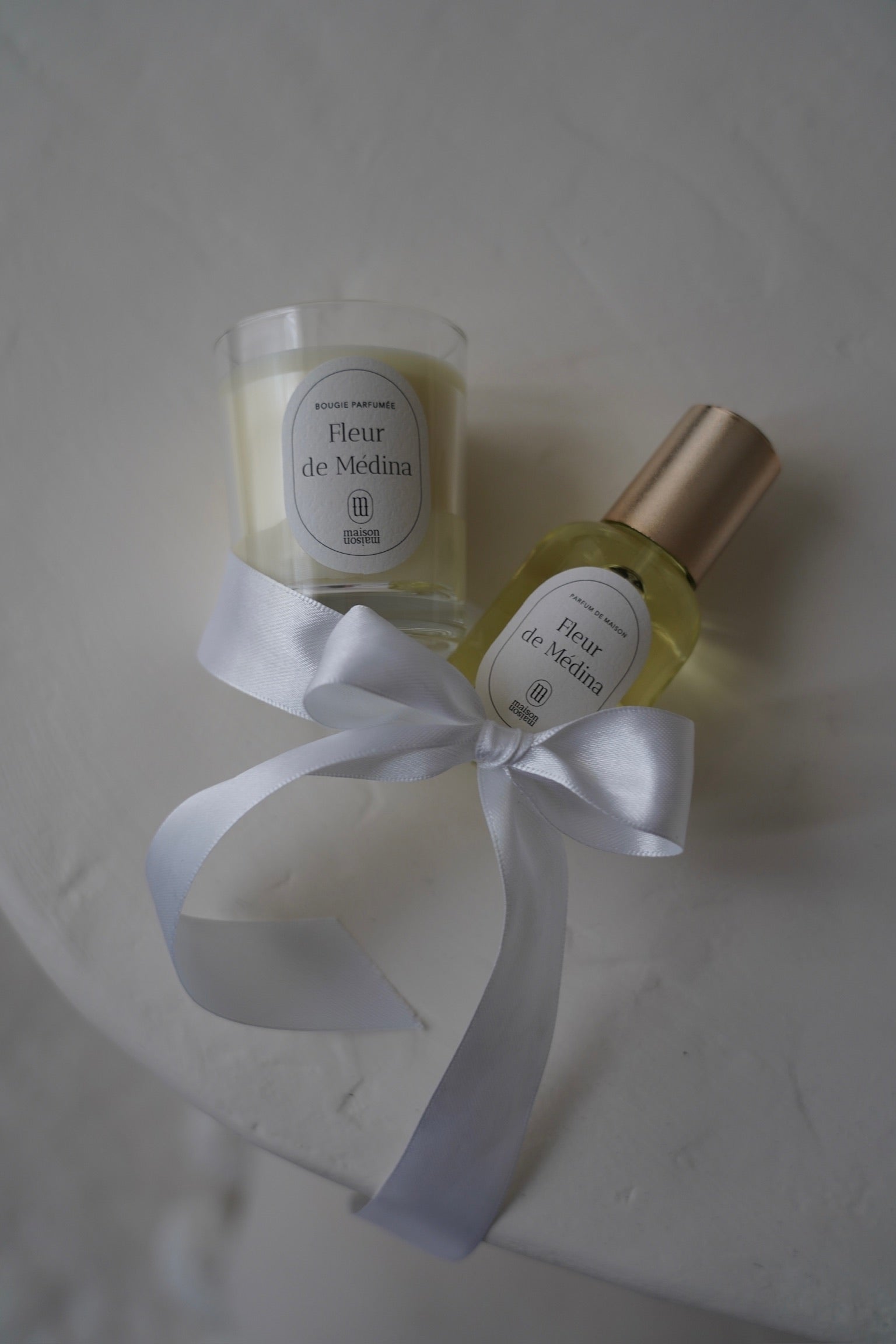 Zoom sur la bougie parfumée Fleur de Médina