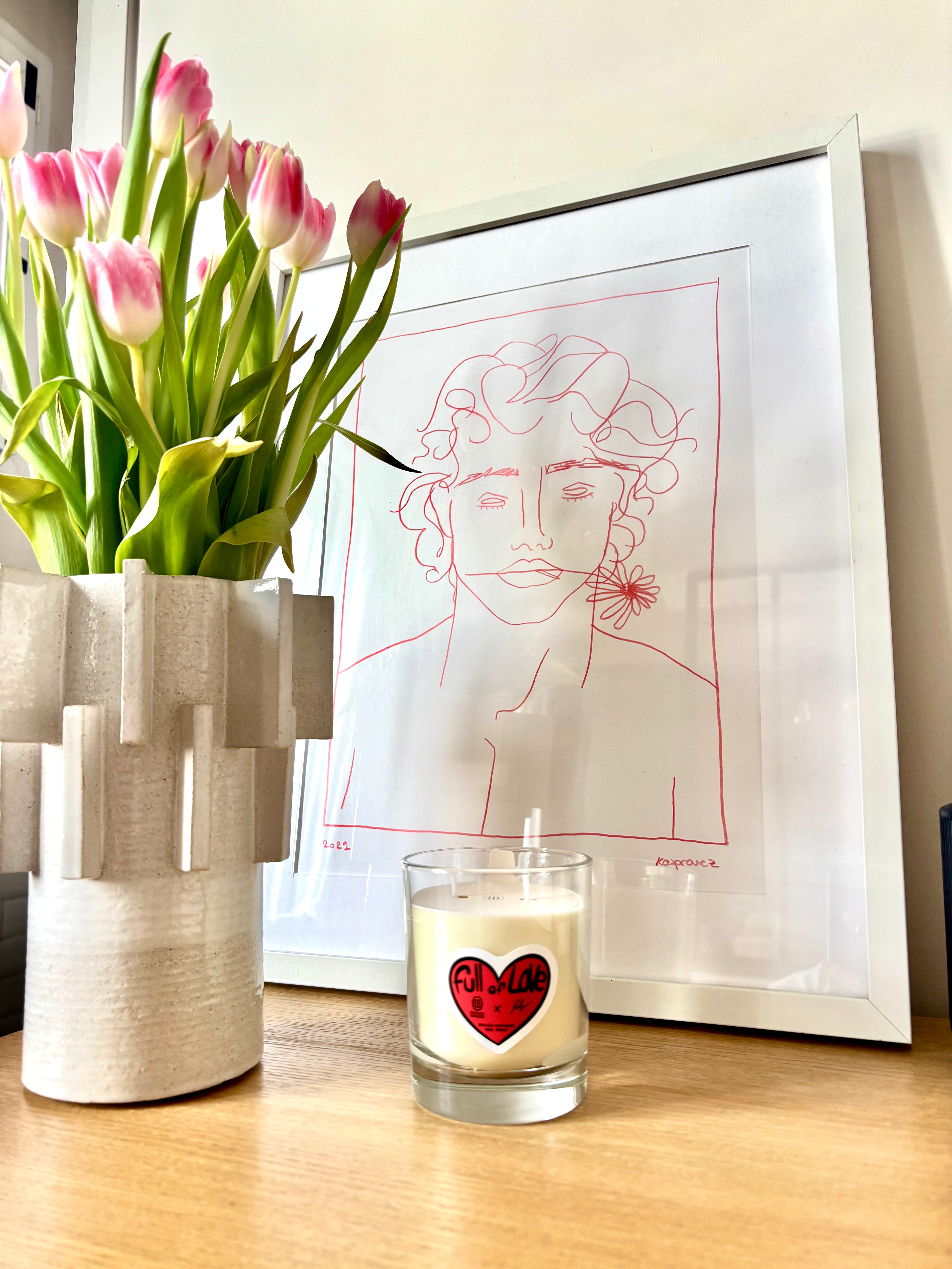 Delgo x MaisonMaison Paris  -  " Full of Love" Bougie 2 mèches 220G